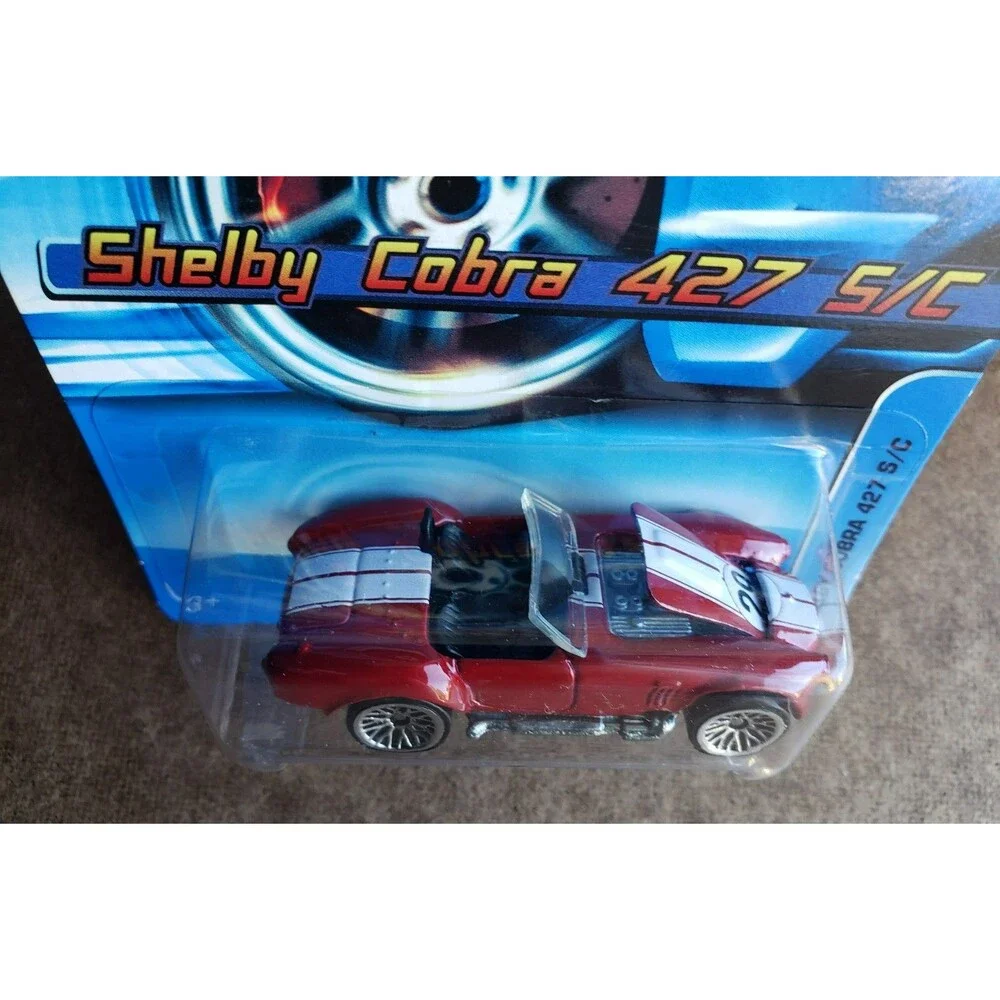 2005 Hot Wheels SHELBY COBRA 427 S/C RED MAINLINE #160 ZAMAC BASE H9068 1:64 WSP